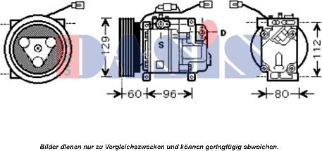 AKS Dasis 851438N - Compressor, air conditioning autospares.lv