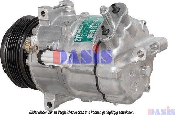 AKS Dasis 851433N - Compressor, air conditioning autospares.lv