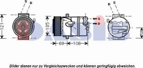 AKS Dasis 851597N - Compressor, air conditioning autospares.lv