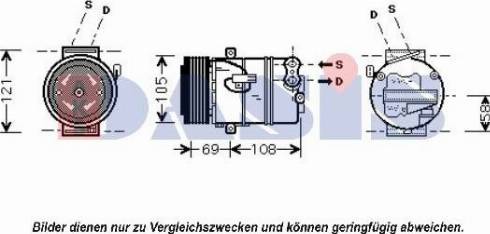 AKS Dasis 851565N - Compressor, air conditioning autospares.lv