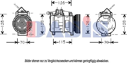 AKS Dasis 851696N - Compressor, air conditioning autospares.lv