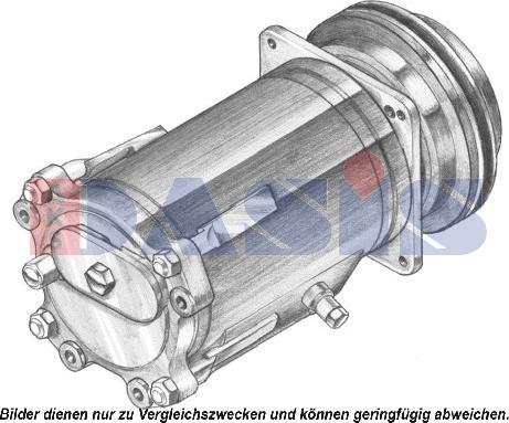 AKS Dasis 851090N - Compressor, air conditioning autospares.lv