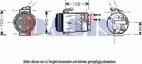 AKS Dasis 851042N - Compressor, air conditioning autospares.lv