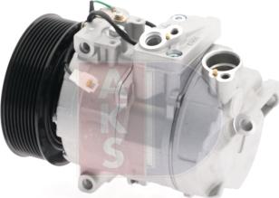 AKS Dasis 851061N - Compressor, air conditioning autospares.lv