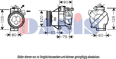 AKS Dasis 851891N - Compressor, air conditioning autospares.lv