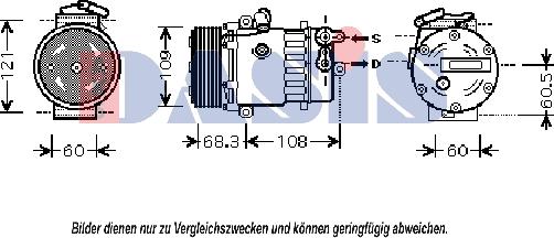 AKS Dasis 851861N - Compressor, air conditioning autospares.lv