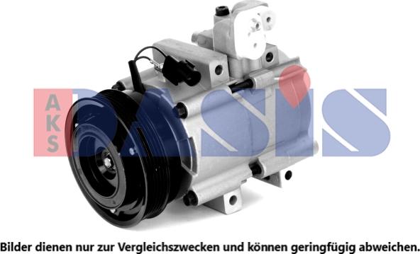 AKS Dasis 851838N - Compressor, air conditioning autospares.lv