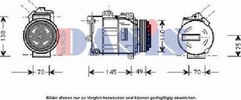 AKS Dasis 858090N - Compressor, air conditioning autospares.lv