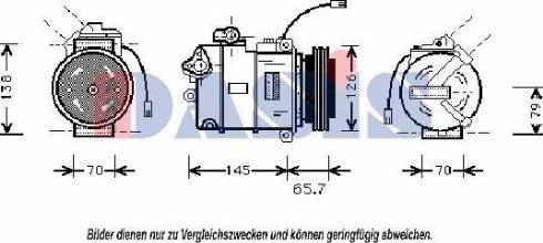 AKS Dasis 858060T - Compressor, air conditioning autospares.lv