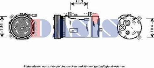 AKS Dasis 853670N - Compressor, air conditioning autospares.lv