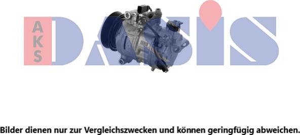 AKS Dasis 853008N - Compressor, air conditioning autospares.lv