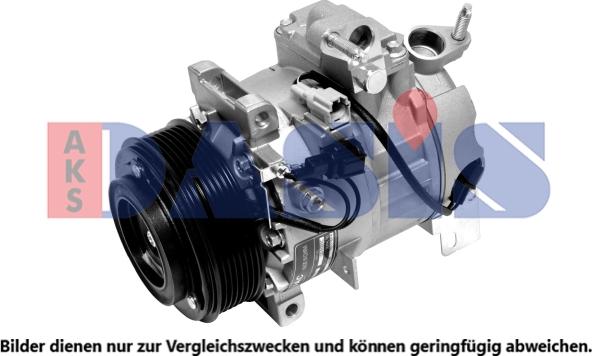 AKS Dasis 853020N - Compressor, air conditioning autospares.lv