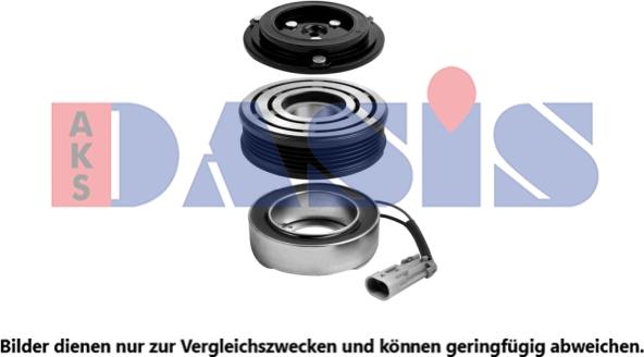 AKS Dasis 853106N - Magnetic Clutch, air conditioner compressor autospares.lv