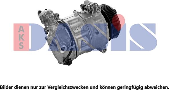 AKS Dasis 853125N - Compressor, air conditioning autospares.lv