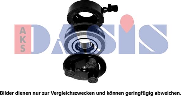AKS Dasis 852998N - Magnetic Clutch, air conditioner compressor autospares.lv