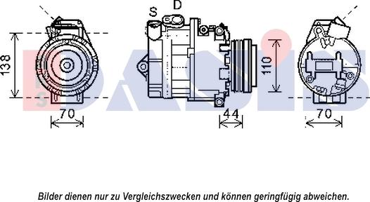 AKS Dasis 852542N - Compressor, air conditioning autospares.lv