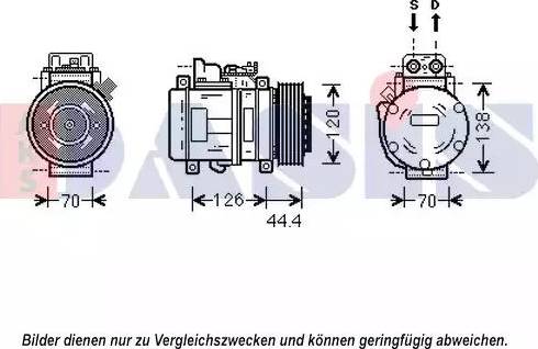 AKS Dasis 852583N - Compressor, air conditioning autospares.lv