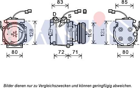 AKS Dasis 852663N - Compressor, air conditioning autospares.lv