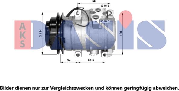 AKS Dasis 852600N - Compressor, air conditioning autospares.lv