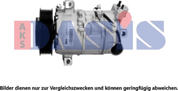 AKS Dasis 852611N - Compressor, air conditioning autospares.lv