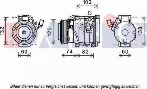 AKS Dasis 852621N - Compressor, air conditioning autospares.lv