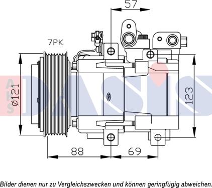 AKS Dasis 852672N - Compressor, air conditioning autospares.lv