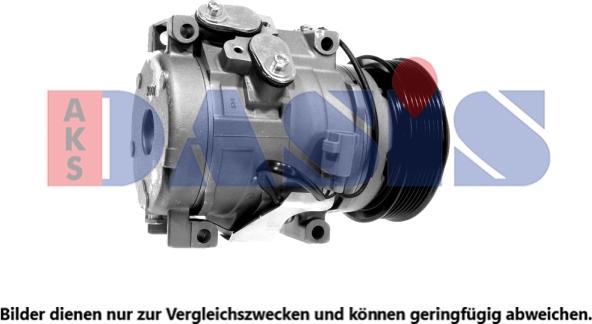 AKS Dasis 852853N - Compressor, air conditioning autospares.lv