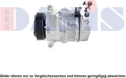 AKS Dasis 852787N - Compressor, air conditioning autospares.lv