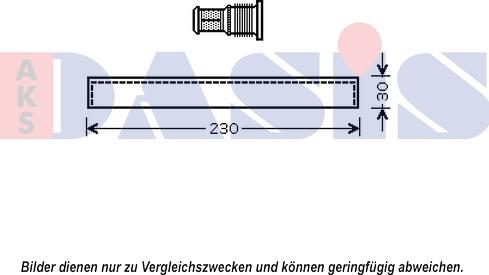 AKS Dasis 800618N - Dryer, air conditioning autospares.lv