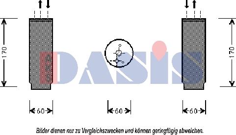 AKS Dasis 800325N - Dryer, air conditioning autospares.lv