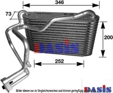 AKS Dasis 820009N - Evaporator, air conditioning autospares.lv