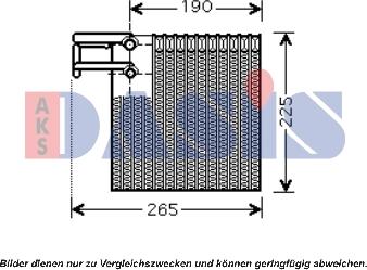 AKS Dasis 820265N - Evaporator, air conditioning autospares.lv