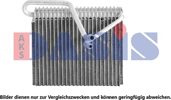 AKS Dasis 821160N - Evaporator, air conditioning autospares.lv