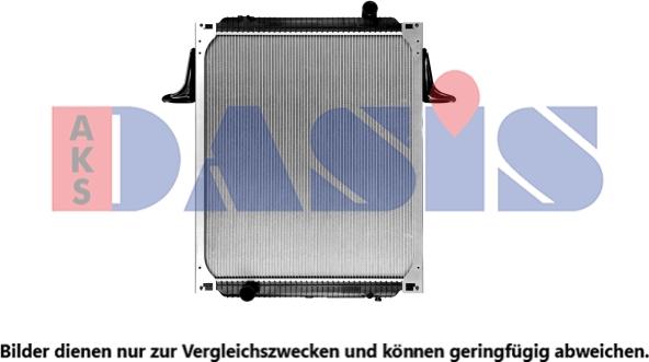 AKS Dasis 390008X - Radiator, engine cooling autospares.lv