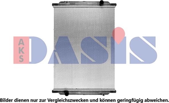 AKS Dasis 390019SXB - Radiator, engine cooling autospares.lv