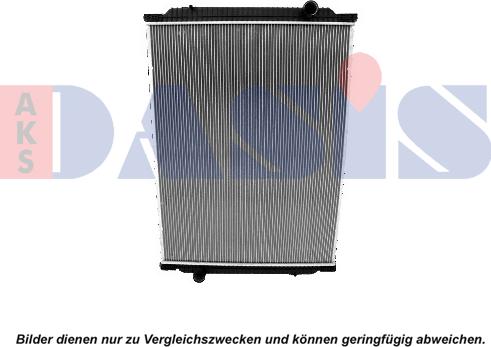 AKS Dasis 390019S - Radiator, engine cooling autospares.lv