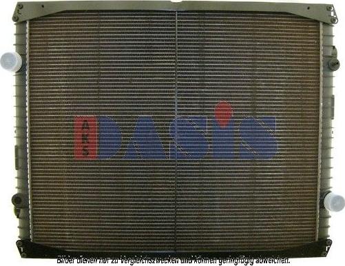 AKS Dasis 390012N - Radiator, engine cooling autospares.lv
