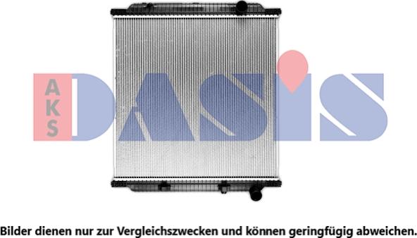 AKS Dasis 390035SXB - Radiator, engine cooling autospares.lv