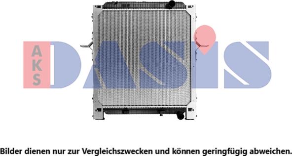 AKS Dasis 390035X - Radiator, engine cooling autospares.lv