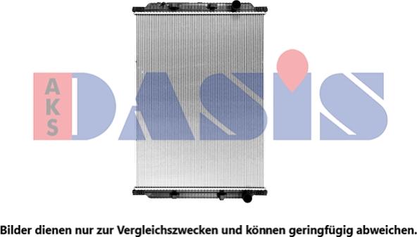 AKS Dasis 390036SXB - Radiator, engine cooling autospares.lv