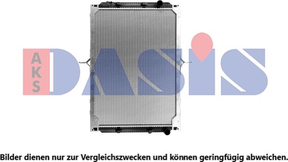 AKS Dasis 390036X - Radiator, engine cooling autospares.lv