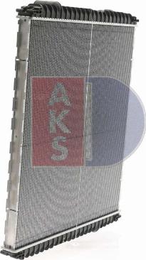 AKS Dasis 390160S - Radiator, engine cooling autospares.lv