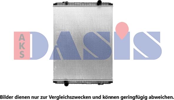 AKS Dasis 390290SXV - Radiator, engine cooling autospares.lv