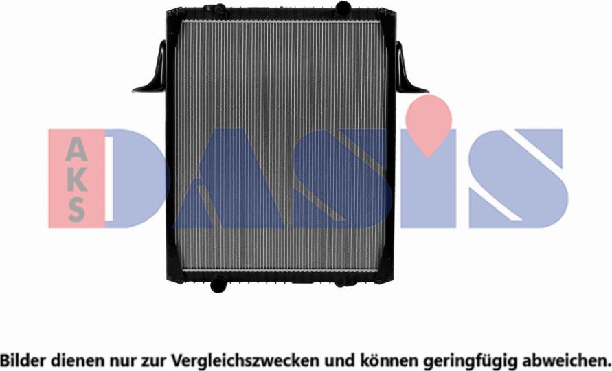 AKS Dasis 390280X - Radiator, engine cooling autospares.lv