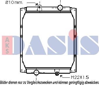 AKS Dasis 390230N - Radiator, engine cooling autospares.lv