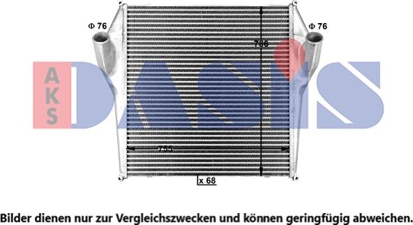 AKS Dasis 397170X - Intercooler, charger autospares.lv