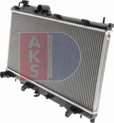 AKS Dasis 350049N - Radiator, engine cooling autospares.lv