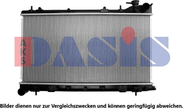 AKS Dasis 350003N - Radiator, engine cooling autospares.lv