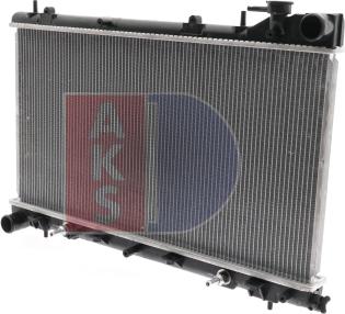 AKS Dasis 350019N - Radiator, engine cooling autospares.lv