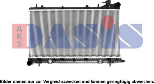 AKS Dasis 350039N - Radiator, engine cooling autospares.lv